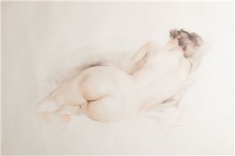 Nu de dos allongé - Jean Dulac