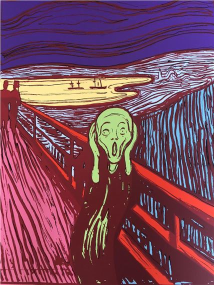 Munch's 'The Scream' - Green by Andy Warhol