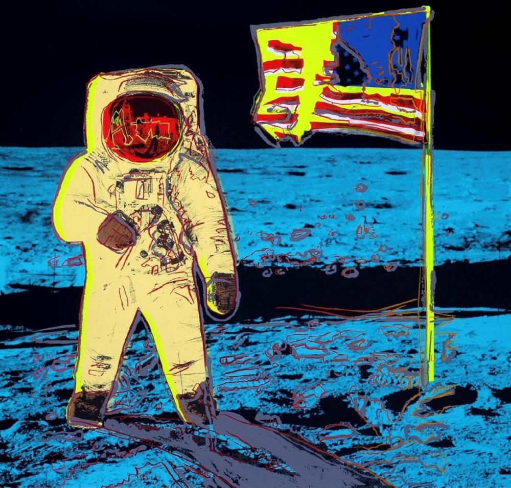 Artwork by Andy Warhol, The Moonwalk 11.404, Made of Silk Screen