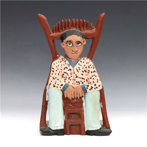 Elijah Pierce Folk Art Carving - Elijah Pierce