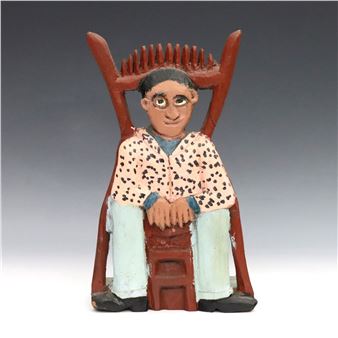 Elijah Pierce Folk Art Carving - Elijah Pierce