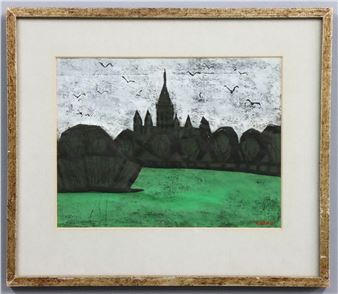 T. Ono Woodblock - Tadashige Ono