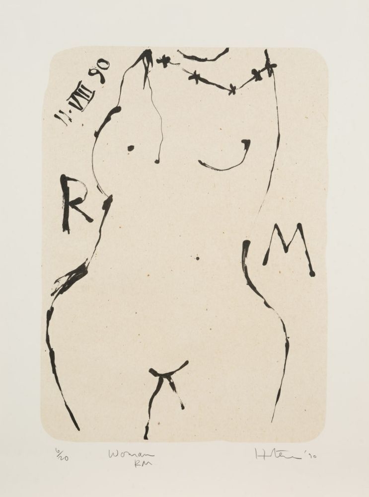 Ralph Hotere | Woman RM (1990) | MutualArt