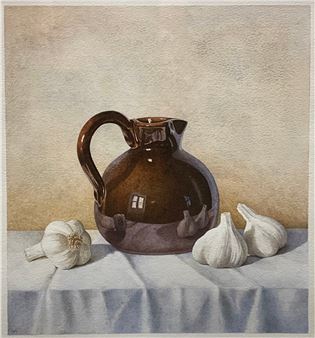Still life with Garlic - Nigel Ashcroft
