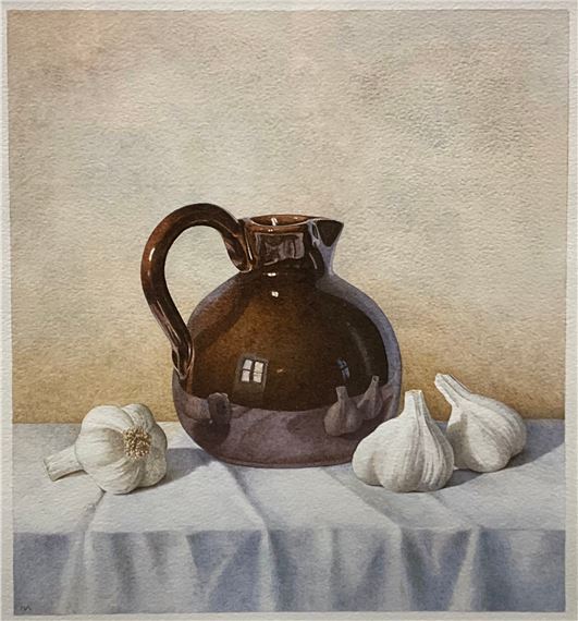 Still life with Garlic by Nigel Ashcroft