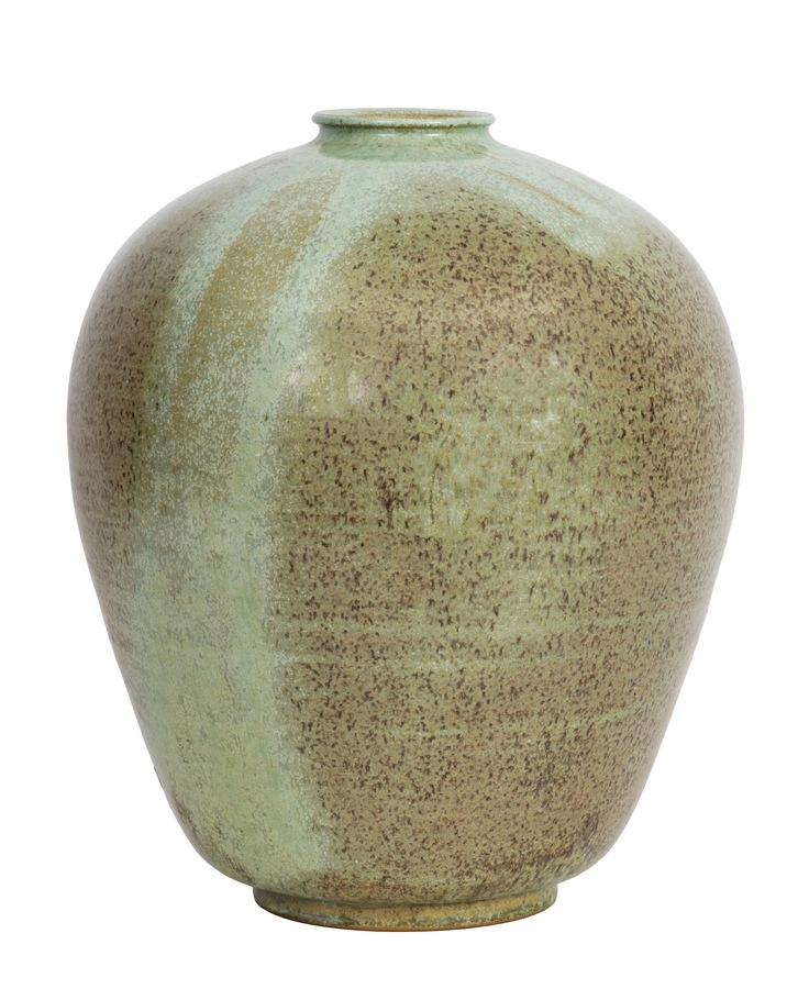 Artwork by Francis Valcke, Vase en céramique à superbe glaçure céladon, Made of Vase en céramique