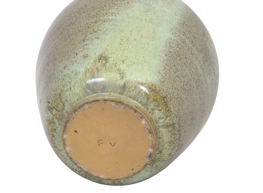 Artwork by Francis Valcke, Vase en céramique à superbe glaçure céladon, Made of Vase en céramique