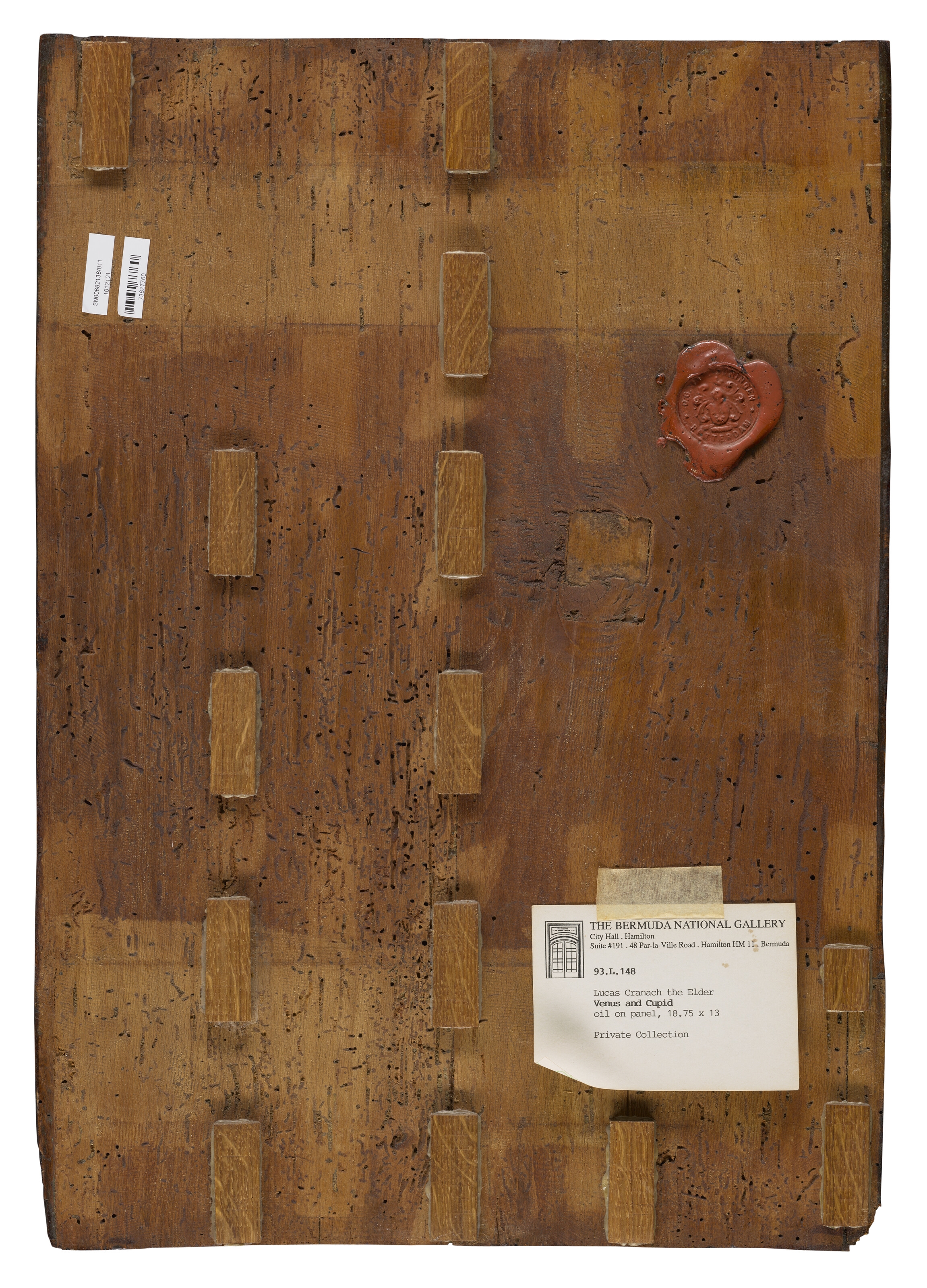 Artwork by Lucas Cranach the Younger, Venus with Cupid the Honey Thief, Made of oil on panel, unframed