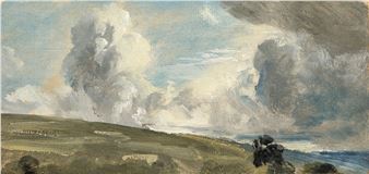Cloud Study, possibly over Harnham Ridge - John Constable