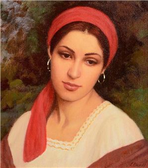 The Girl with the Red Scarf - James Cahill