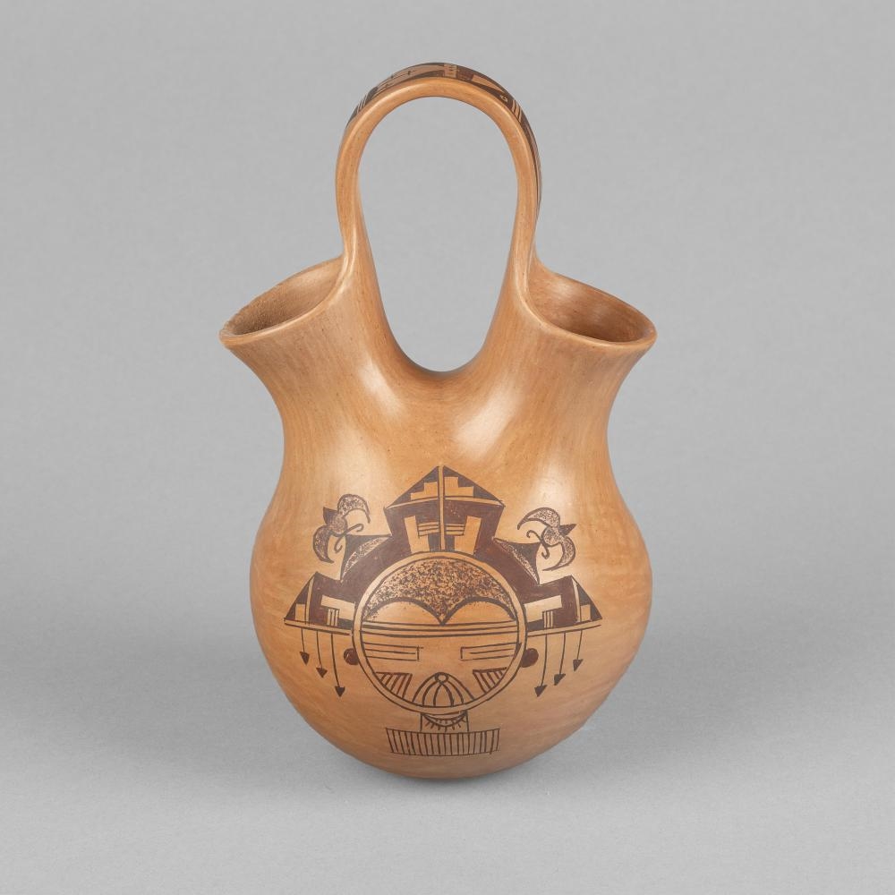 Artwork by Gloria Mahle, Wedding Vase, Made of fired clay