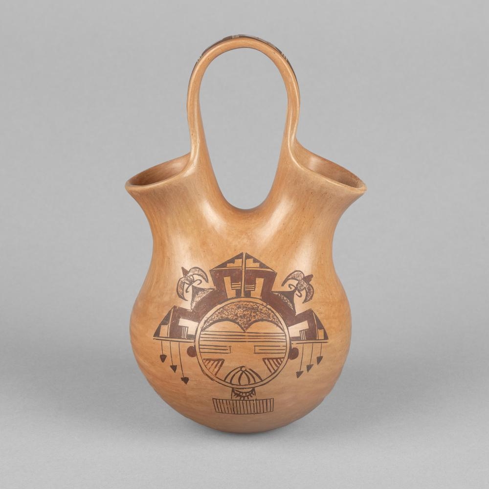 Artwork by Gloria Mahle, Wedding Vase, Made of fired clay