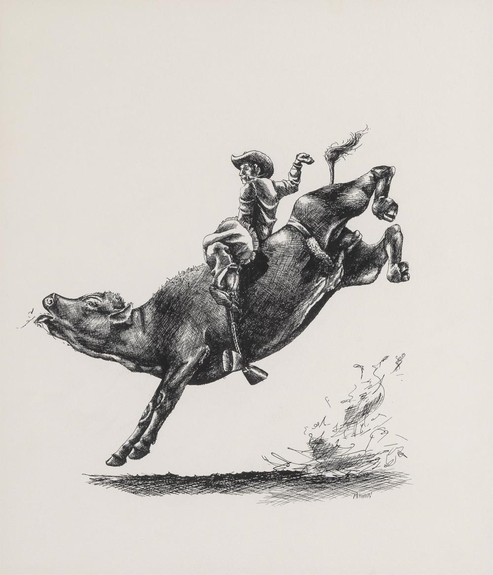 Marvin Toddy | Untitled (Bull Rider | MutualArt