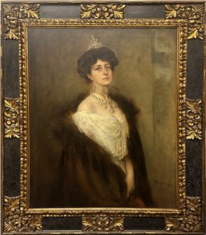 Prinzessin Olga von Schönburg-Waldenburg. Signiert und datiert: 1904 - Caspar Ritter