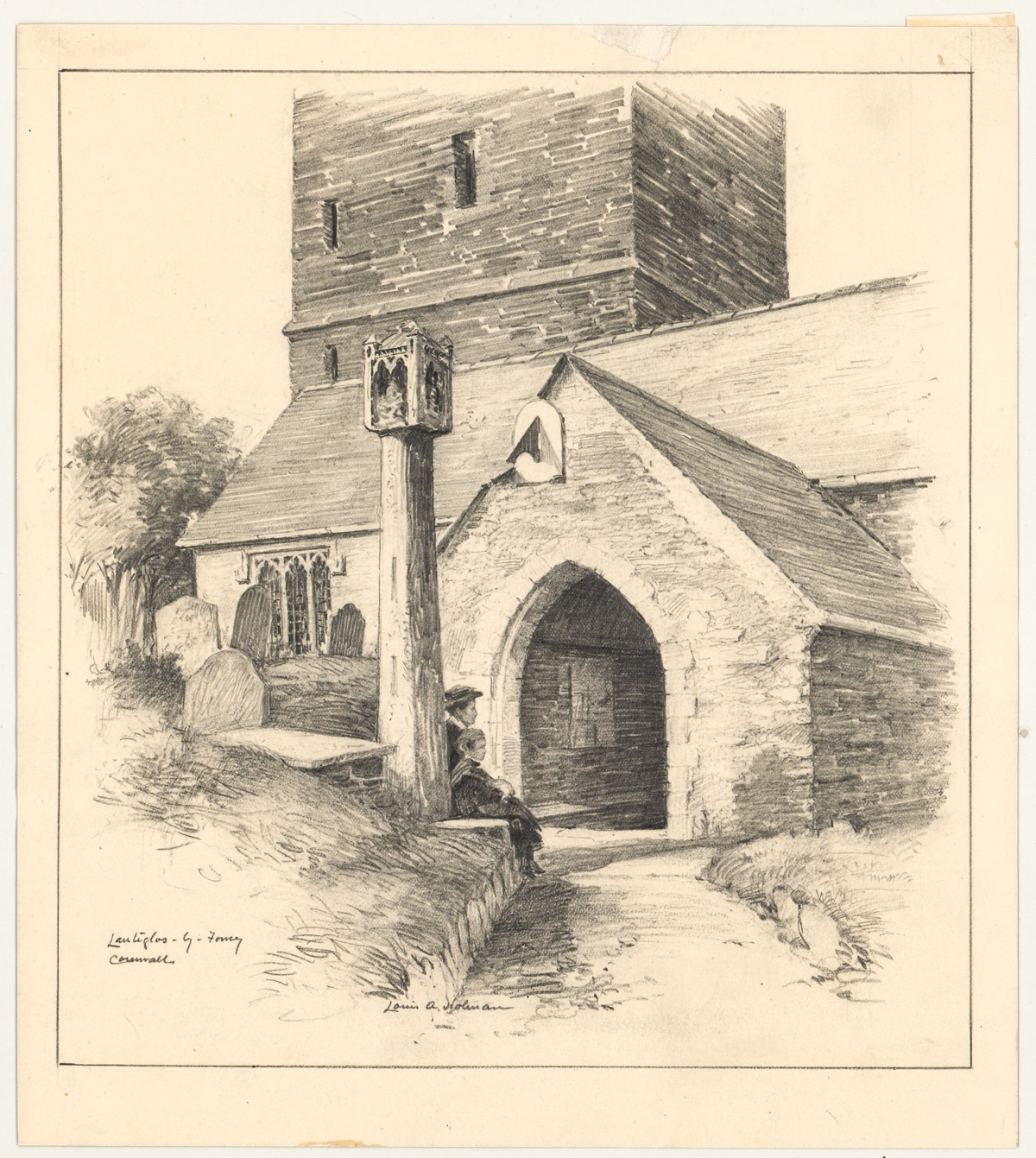 Artwork by Louis A. Holman, Louis A. Holman (4) Original Drawings, Made of original drawings