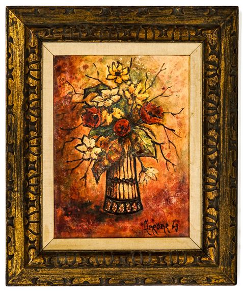 Don Cincone Oil on Canvas Framed [Flowers] - Don Cincone