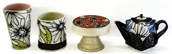 Samantha Briegel (4 PCS) Earthenware [Floral]