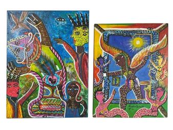 Tessia Theodore Acrylic Paintings, Haitian - Tessia Theodore