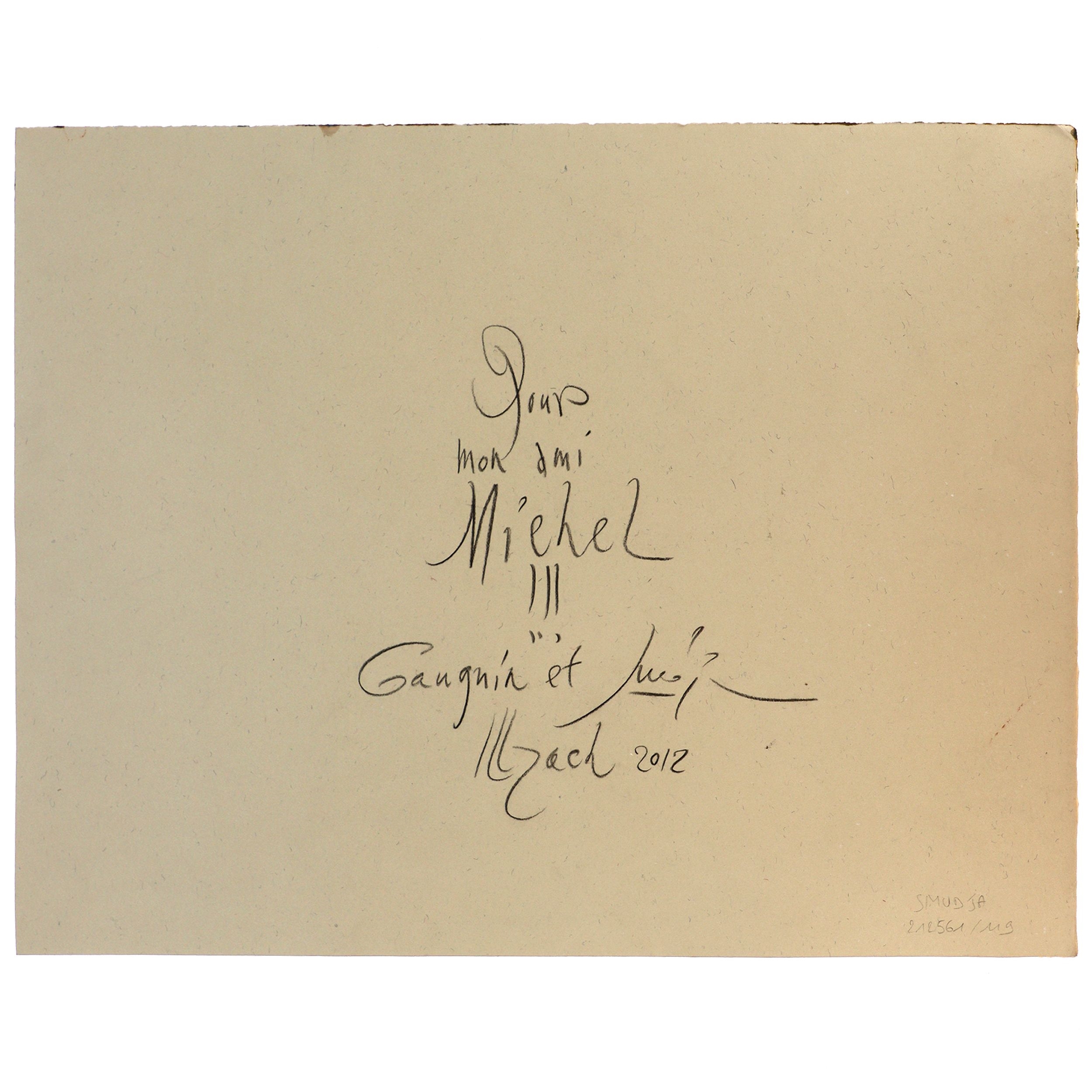 Artwork by Gradimir Smudja, Hommage à Gauguin, Made of Original drawing in color