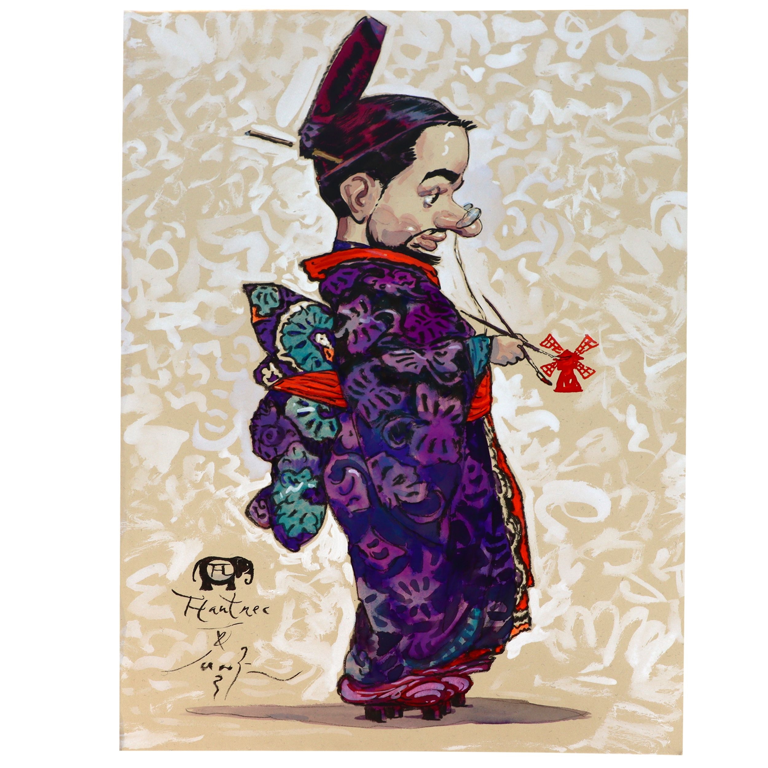 Artwork by Gradimir Smudja, Toulouse-Lautrec, Made of Gouache