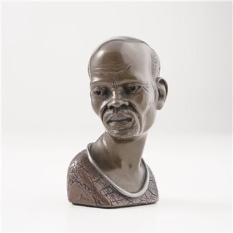 BUSTO-RITRATTO IN METALLI DIVERSI, 1981 - Casper Darare