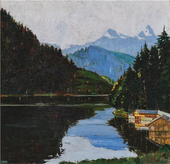 Gebirgssee (Gosausee by Rudolf Hafner, 1922