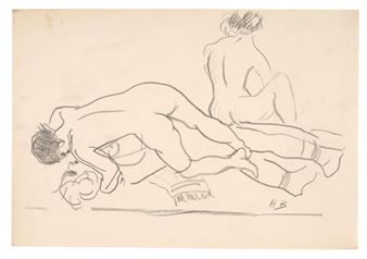 Erotische Szene - Hans Böhler