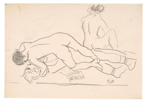 Erotische Szene - Hans Böhler