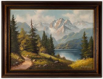 Alpine Landschaft - Fritz Staudner