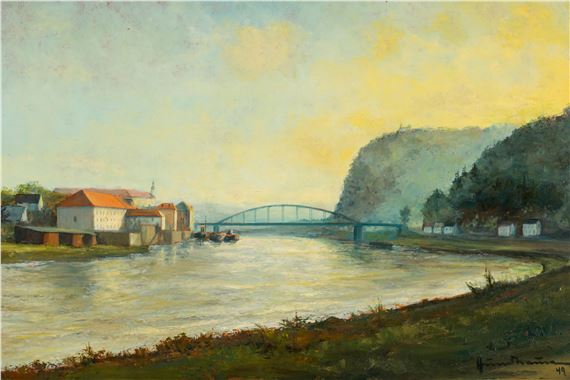 Elblandschaft - Carl Hundhausen