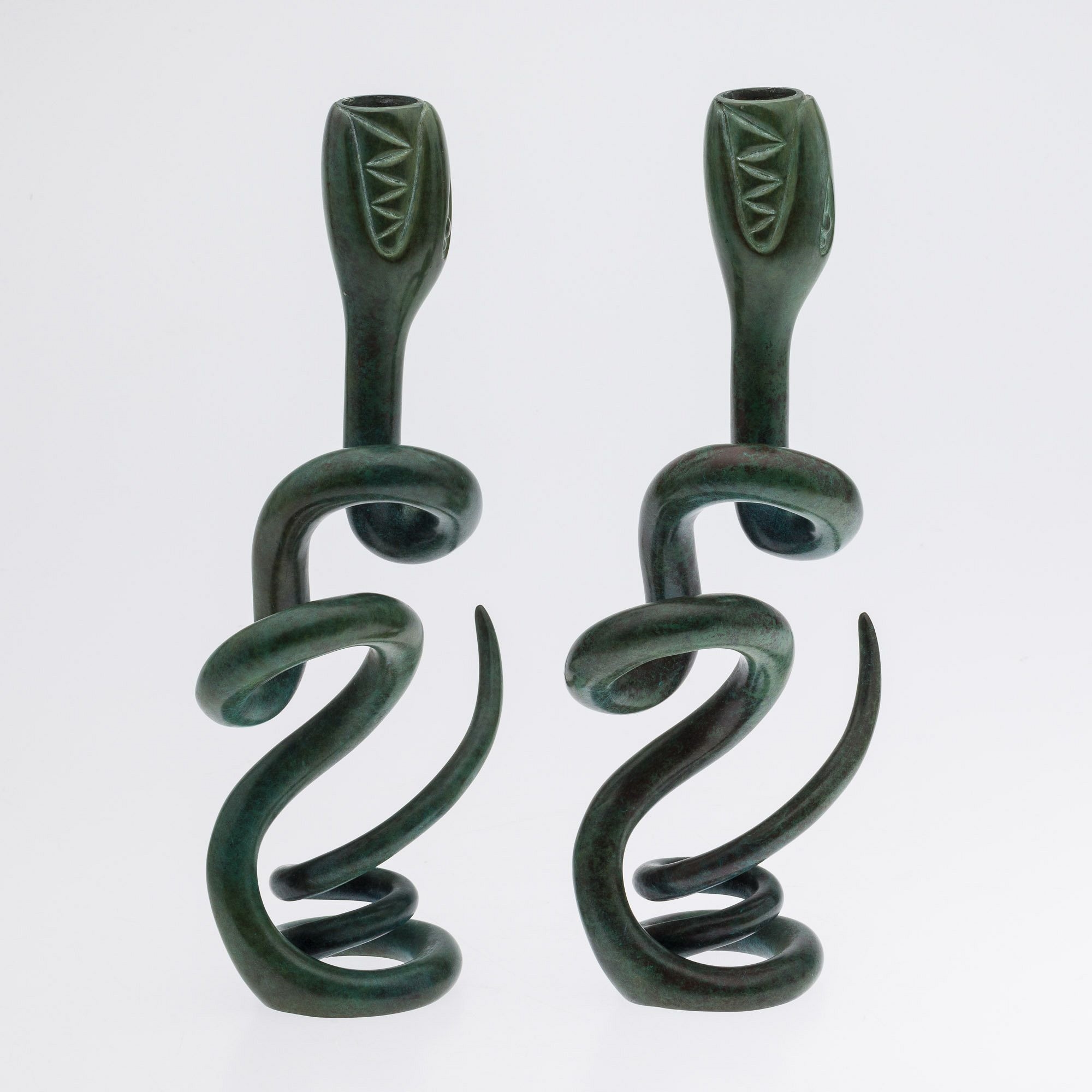 Judy Kensley McKie | Snake Candlesticks (2009) | MutualArt