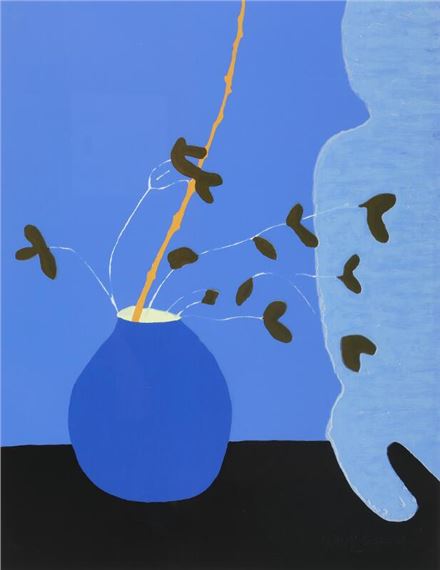 Erik August Frandsen | Still life with a blue vase, 2001 (2001) | MutualArt