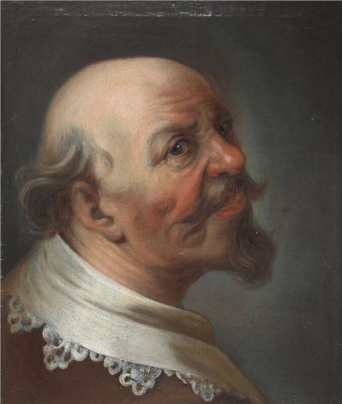 Portrait of an elderly man by German School, 18th Century, 18th century