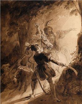Ambush in a forest - Alexandre-Évariste Fragonard