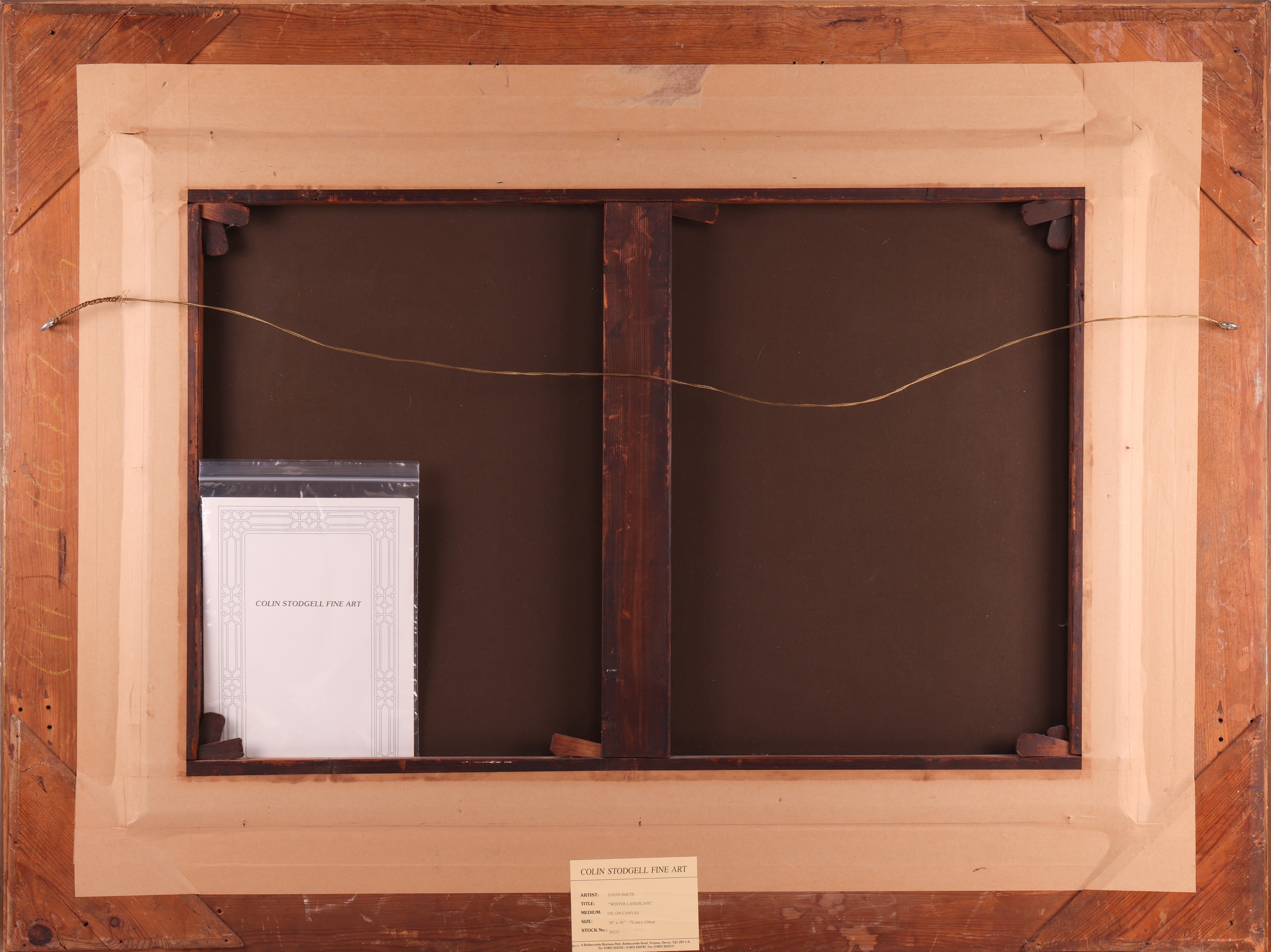 Artwork by Louis Smets, Winter Landscape with Frozen Pond and Skaters, Made of oil on canvas