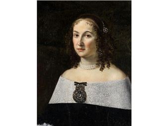 PORTRAIT VERMUTLICH DER LUCREZIA
BARBERINI, EHEFRAU DES FRANCESCO I D'ESTE - Pier Francesco Cittadini