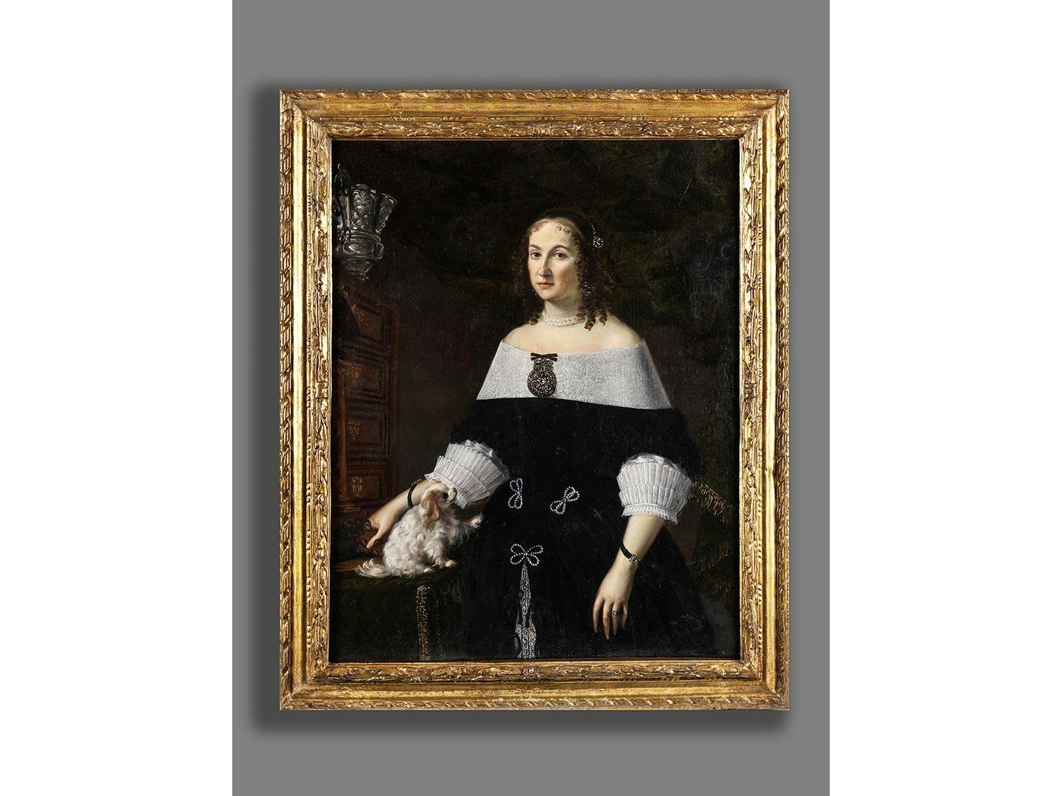 Artwork by Pier Francesco Cittadini, PORTRAIT VERMUTLICH DER LUCREZIA
BARBERINI, EHEFRAU DES FRANCESCO I D'ESTE, Made of oil on canvas