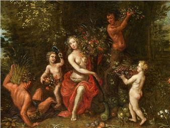 ALLEGORIE DES SOMMERS – HULDIGUNG DER CERES - Jan van Kessel I