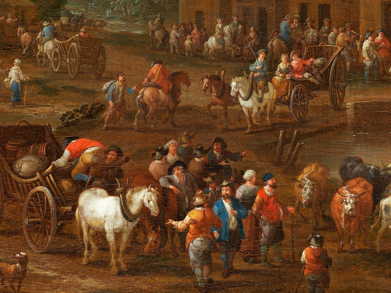 Mathys Schoevaerdts | BELEBTES STADTLEBEN (Circa 1663) | MutualArt
