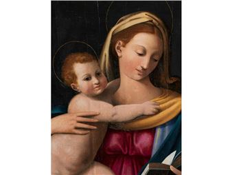 MARIA DEM JESUSKINDE VORLESEND - Ridolfo Ghirlandaio