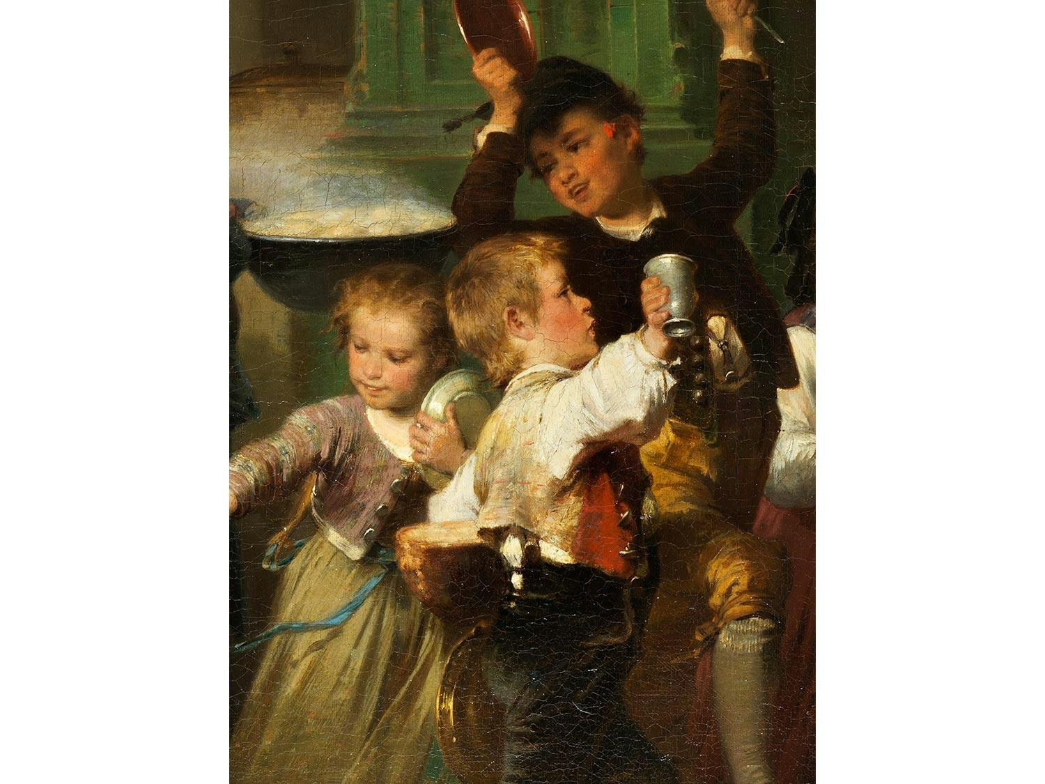 Artwork by Jakob Grünenwald, DAS FESTMAHL, Made of oil on canvas