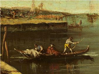 LAGUNENKÜSTE MIT RUINENCAPRICCIO - Francesco Zanin