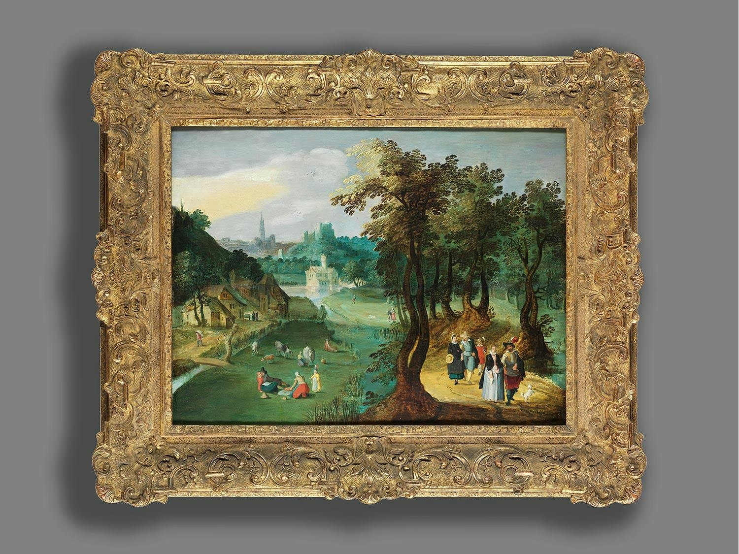 Artwork by Tobias Verhaecht, DIE FREUDEN DES LANDES, Made of oil on wood