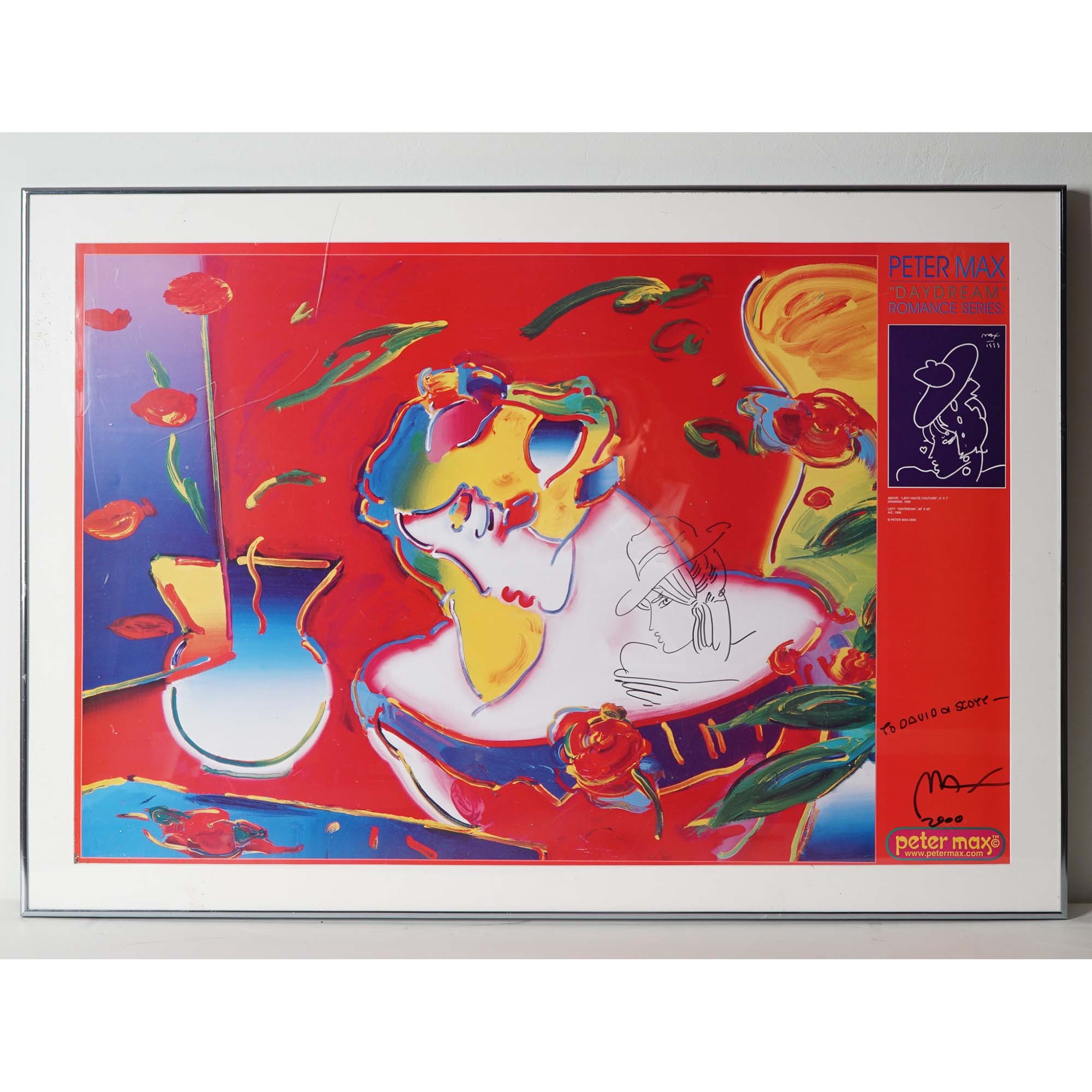 Peter Max | Peter Max Signed Poster Daydream Romance Series with ...