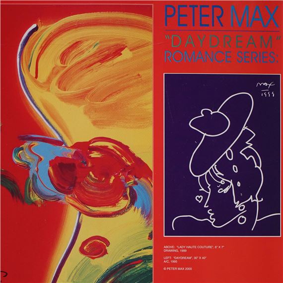 Peter Max | Peter Max Signed Poster Daydream Romance Series with ...