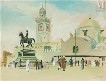 Alger, Place du Gouvernement, 1933 - Jean Bouchaud