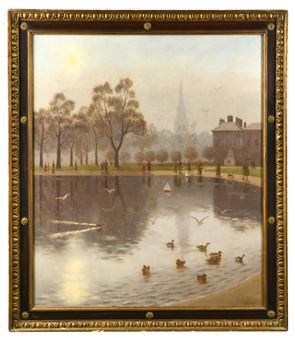 Round pond at Kensington Gardens - Margaret Ovey