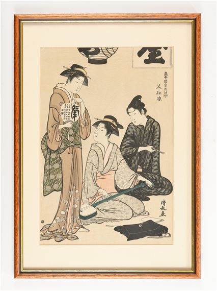 Tosei yuri bijin awase by Torii Kiyonaga, ursprüngliche Datierung 1783 (Tenmei 3)