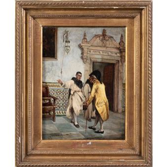 Visita al convento - Jose de la Vega y Marrugal