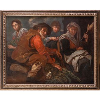 Escena de mercado - Bernhard Keil